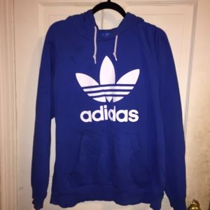 Blue adidas hoodie